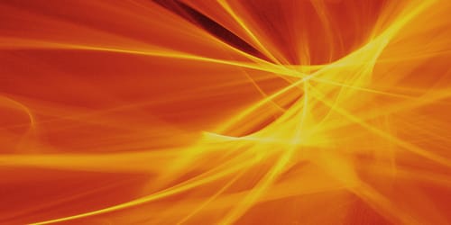 An close image of an orange light.