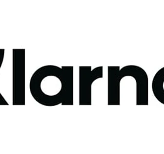 The image shows the Klarna logo, a black wordmark on a white background. Klarna is a financial technology company that provides payment solutions