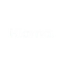 The image shows the word "Klarna" displayed in a minimalist, pixel-style font against a solid black background